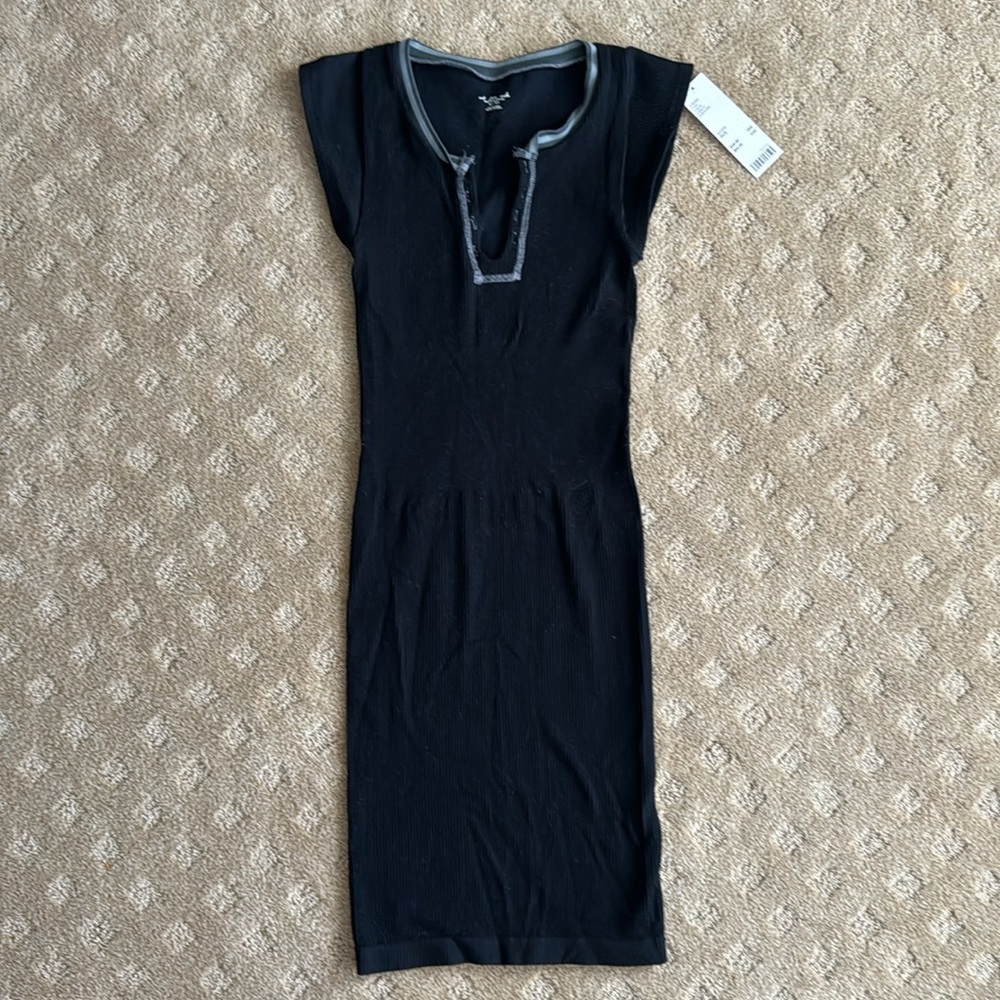Urban outfitters XS Out From Under Seamless Black ribbed Mini Dress